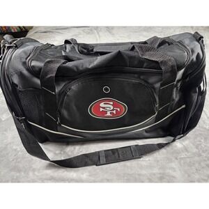 NFL San Francisco 49ers Team Black Duffle Bag Gym/Travel NWOT